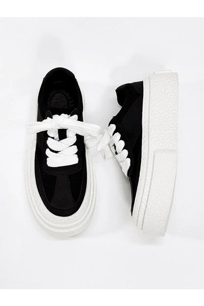 Chunky Textured Sole Sneakers