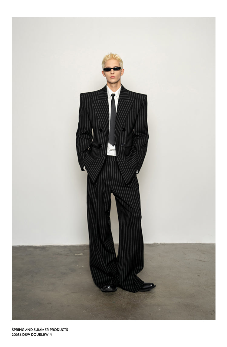 High-Quality Straight-Shoulder Suit