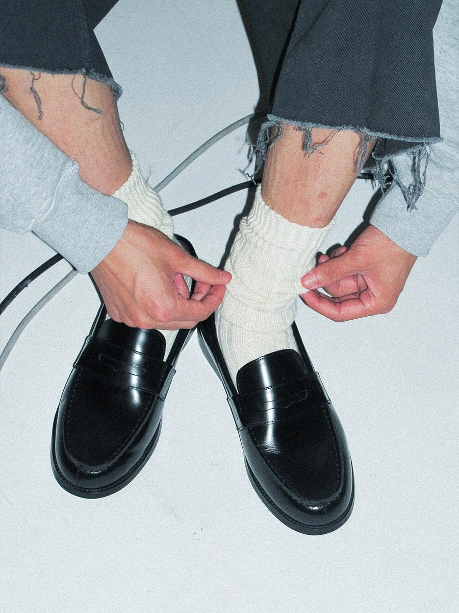 Matte Full-Grain Leather Loafers