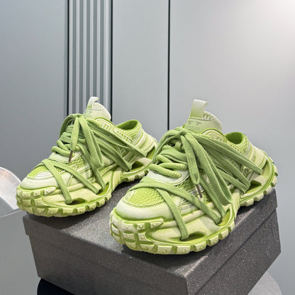 Chunky Platform Breathable Mules