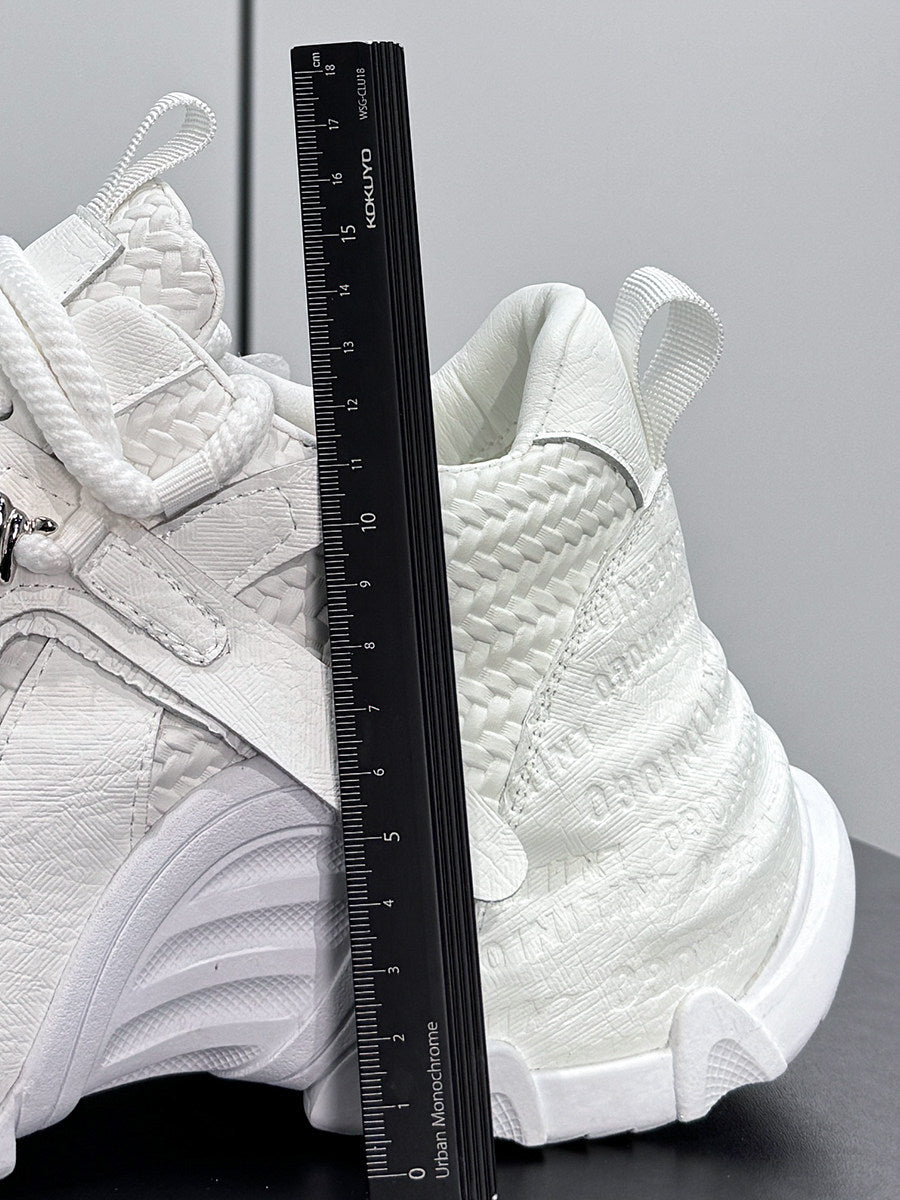 Embroidery Panel Chunky Sole Sneakers