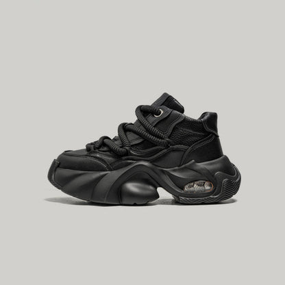 Waterproof Platform Chunky Lace-Up Sneakers