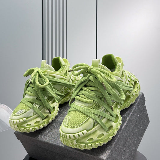 Chunky Platform Height Increase Breathable Sneakers