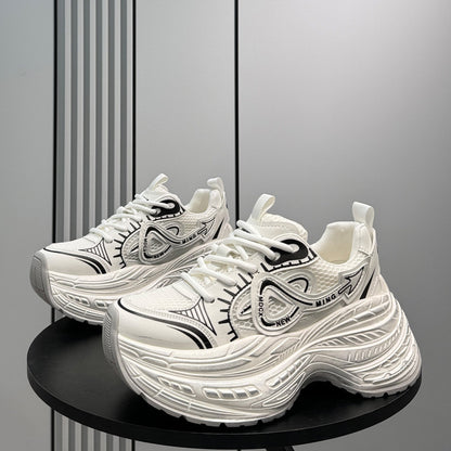 Chunky Platform Mesh Sneakers