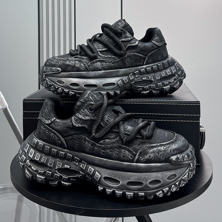 Embroidery Air Sole Chunky Sole Sneakers