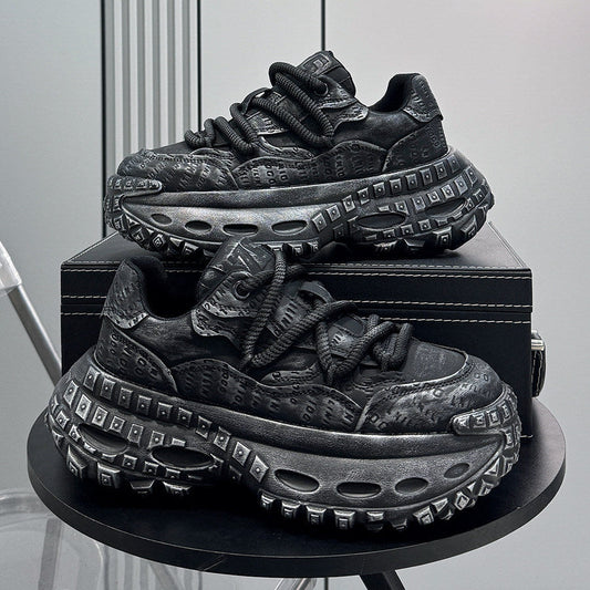 Embroidery Air Sole Chunky Sole Sneakers