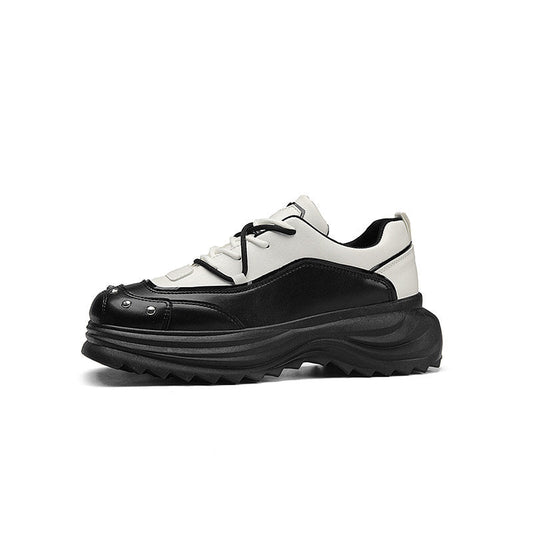 Rivet Non-Slip PU Leather Lace-Up Shoes WN23532