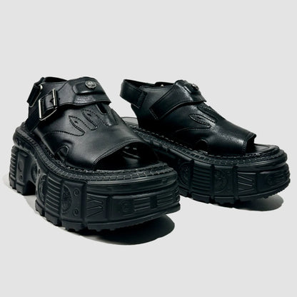 Punk Flame Chunky Sole Sandals