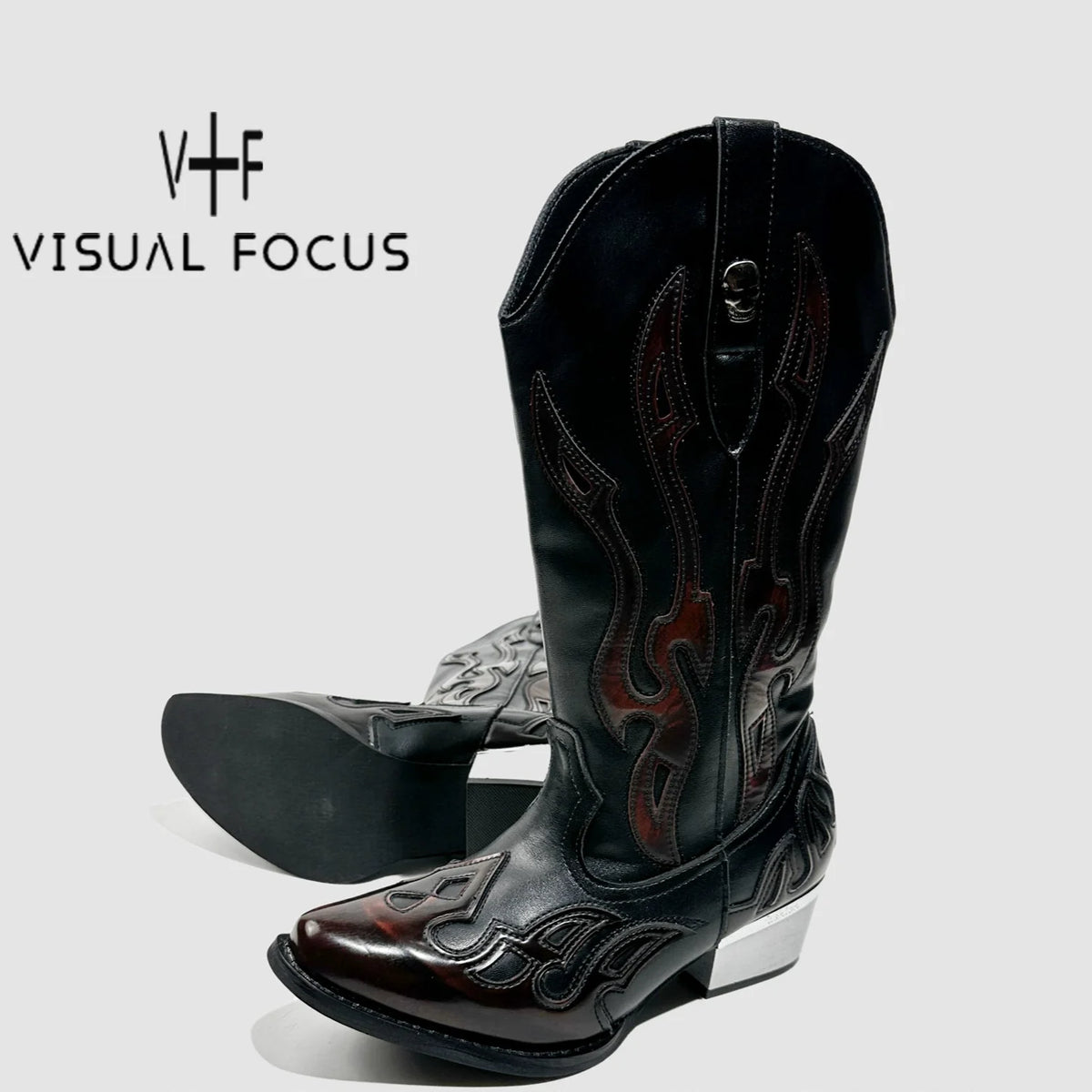 Punk Western Riding Boots
