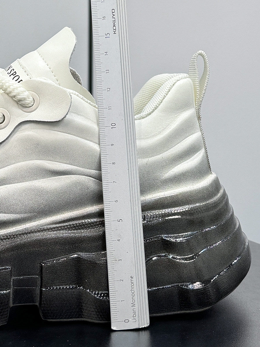 Metallic Gradient Sole Sneakers