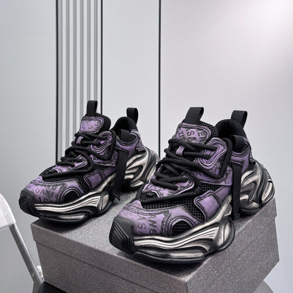 Breathable Thick-Sole Height-Increasing Dad Sneakers WN24772