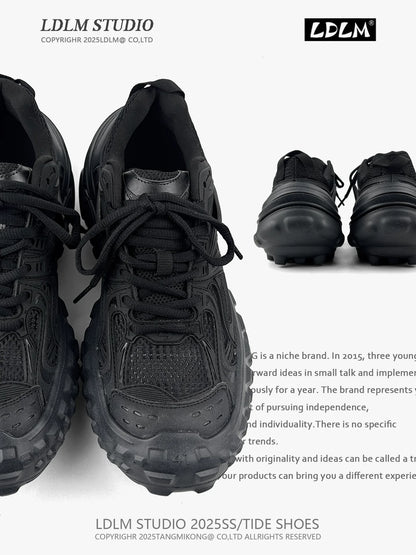 Lightweight Mesh Splicing Thick Sole Sporty Sneakers