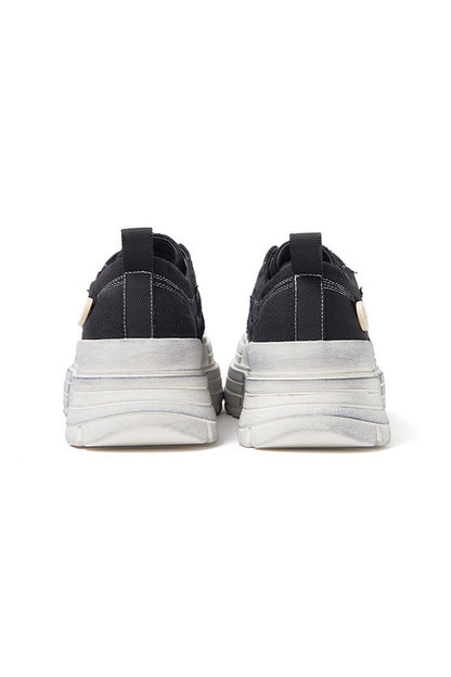 Distressed Chunky Sole Sneakers