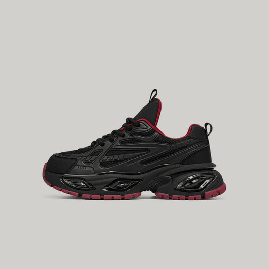 Air Cushion Chunky Sole Lace-Up Sneakers