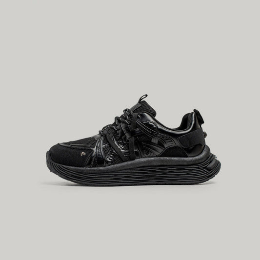 Breathable Platform Lace-Up Sneakers