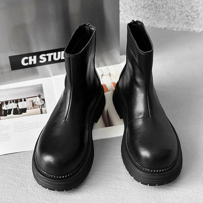 Platform Thick Sole Zipper Boots