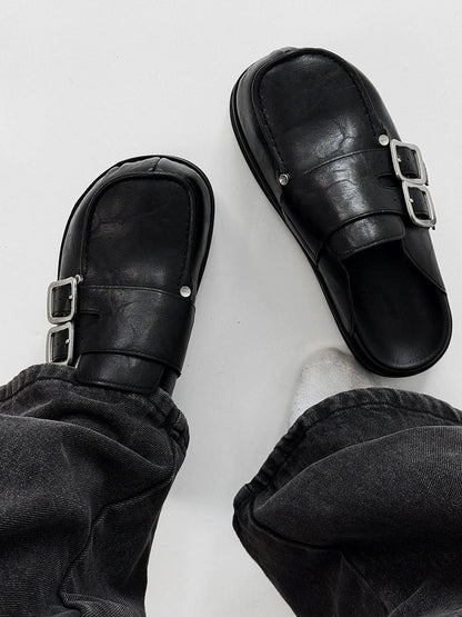 Derby Platform Mule Shoes WN19162