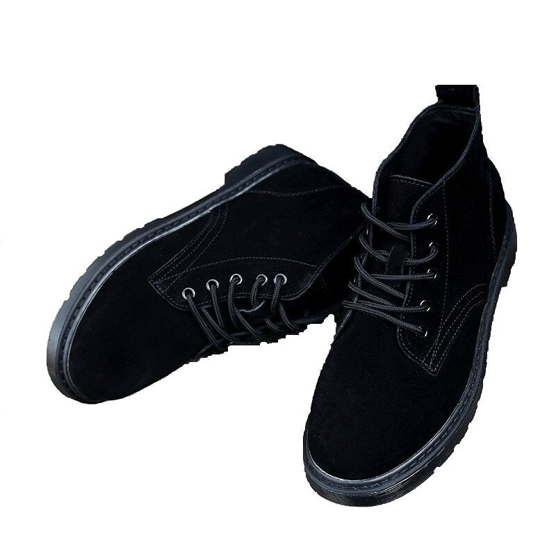 Lace-Up Mid-Calf Boots