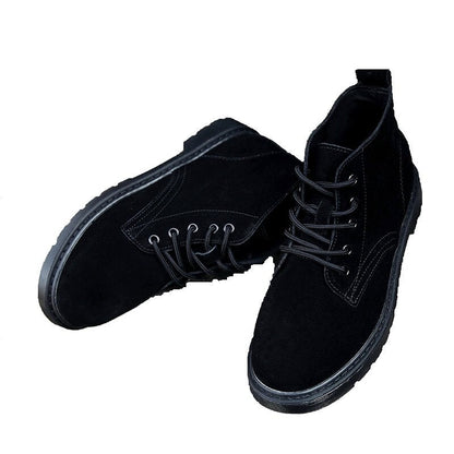 Lace-Up Mid-Calf Boots