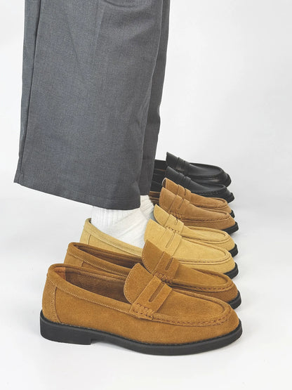 Suede Design Slip-On Coin Loffer
