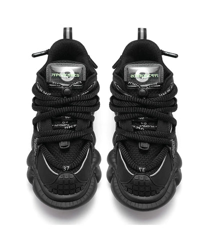 Mecha Chunky Sole Mesh Design Shoes