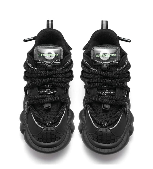Mecha Chunky Sole Mesh Design Shoes