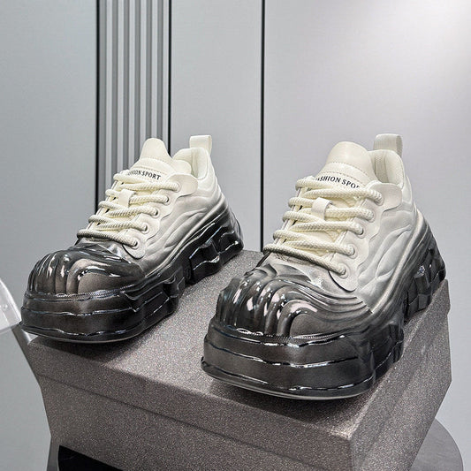 Metallic Gradient Sole Sneakers