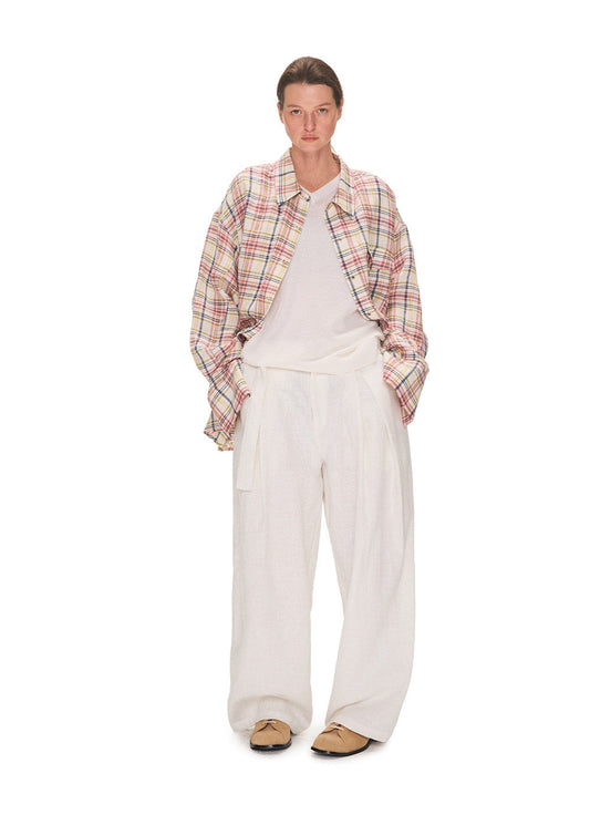 Checkered Linen Shirt
