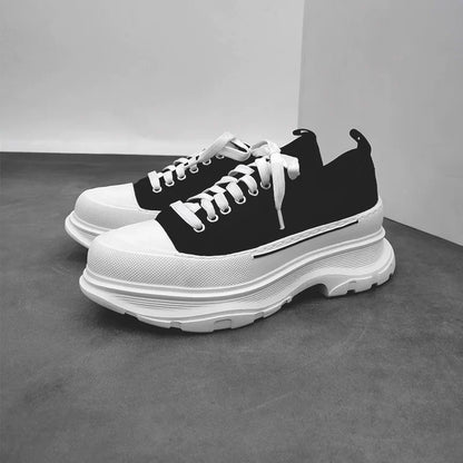 Binary Ridge Platform Canvas Sneakers