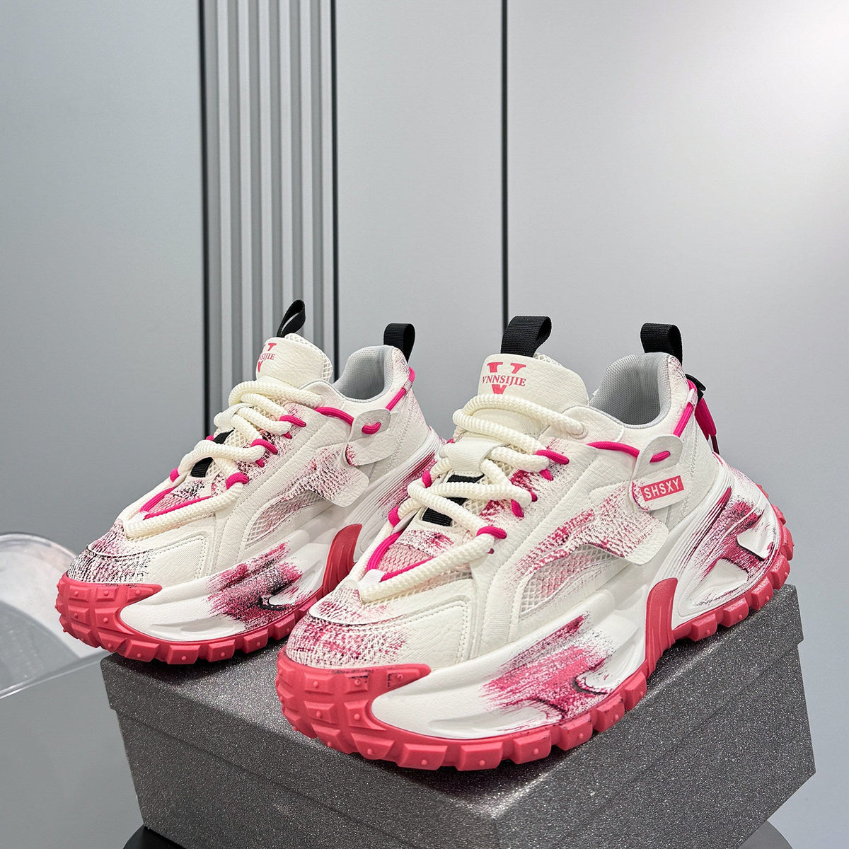 Paint Mesh Dad Sneakers