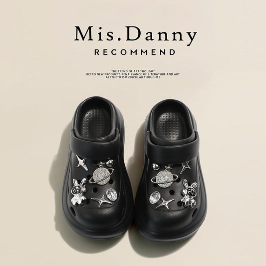 Soft Platform Height Increase Closed Toe Sandals