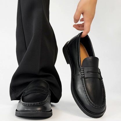 Soft Sole Design Leather Coin Loffer