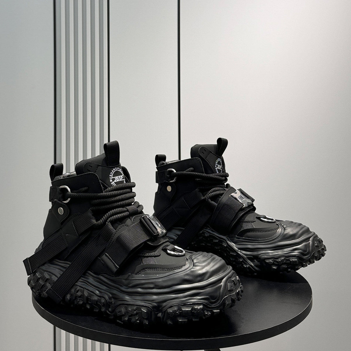 Strap Buckle Platform Chunky Sole Sneakers