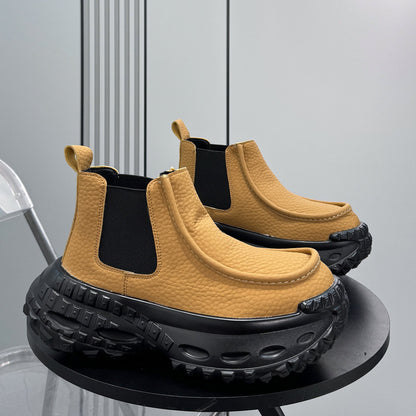 Thick-Sole Height-Increasing Chelsea Boots
