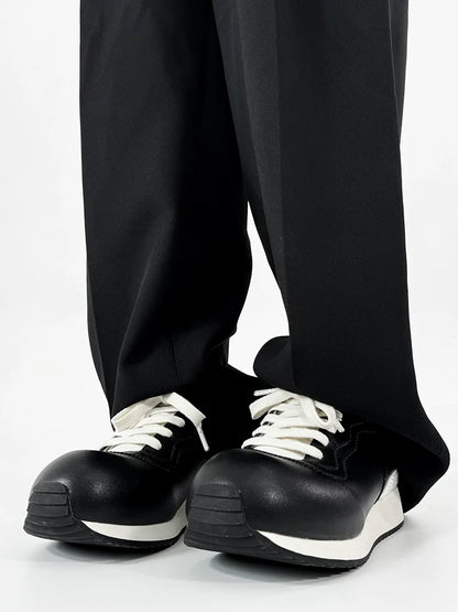 Chunky Design Leahter Running Sneakers WN19119