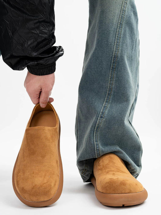 Amber Cloud Suede Clogs