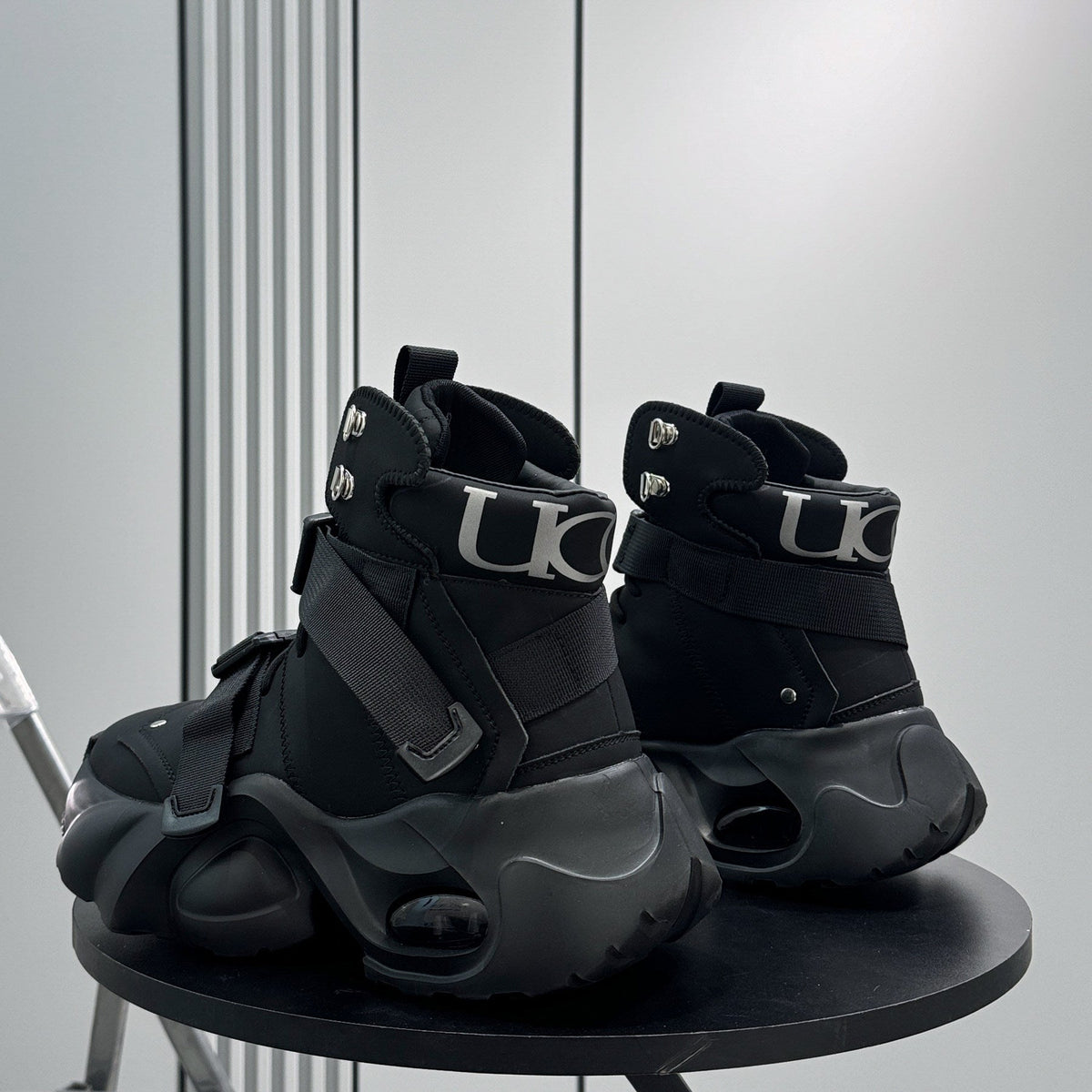 Strap Buckle Air Sole Chunky Sole Sneaker Boots