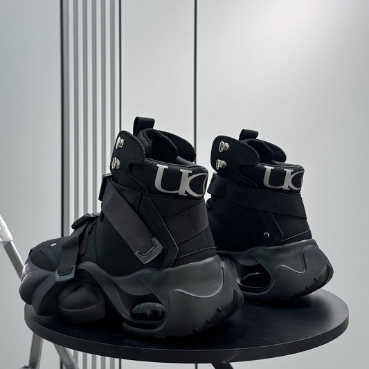 Strap Buckle Air Sole Chunky Sole Sneaker Boots