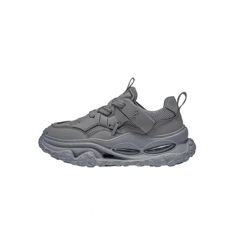 Mesh Panel Platform Chunky Sneakers