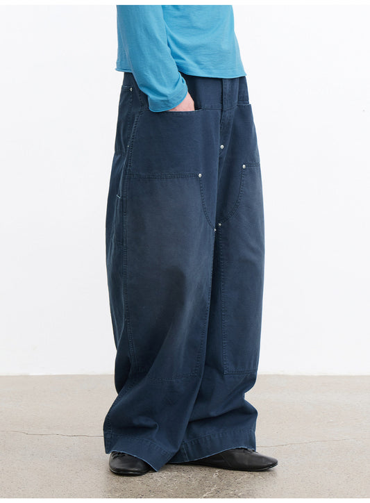 Distressed Multi-Stud Casual Pants