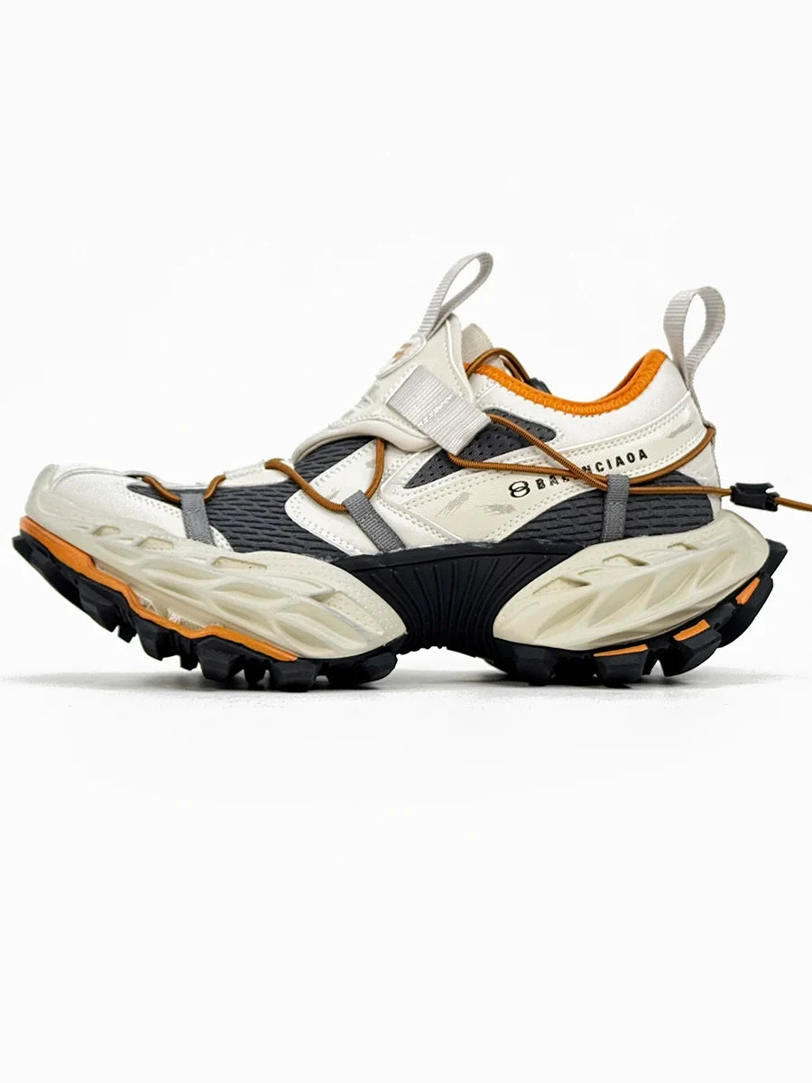 Chunky Sole Mesh Design Shoes