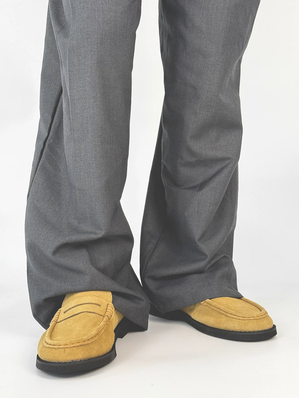 Suede Design Slip-On Coin Loffer