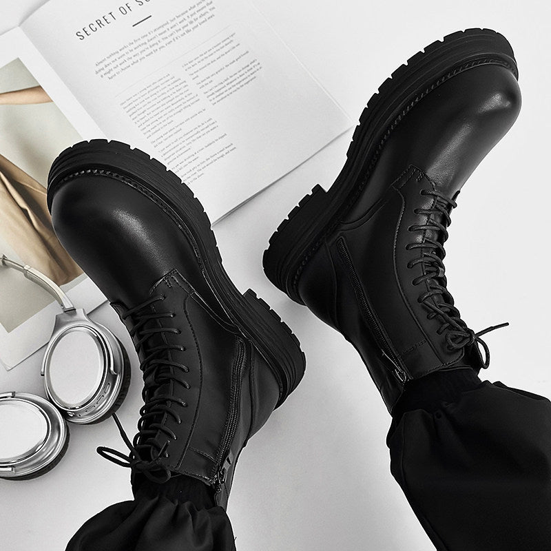 Platform Lace-Up Boots