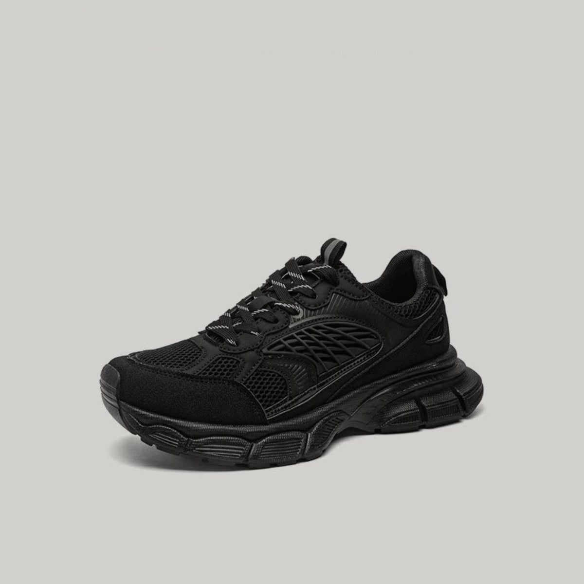 Breathable Mesh Lace-Up Sneakers WN23521