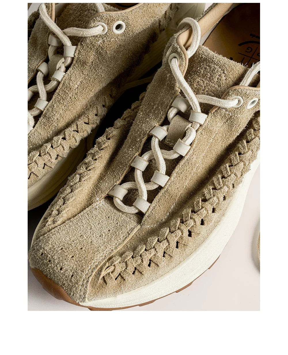 Handwoven Suede Runner Sneakers