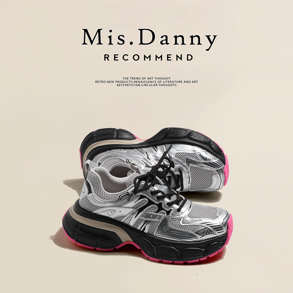 Mesh Platform Dad Sneakers