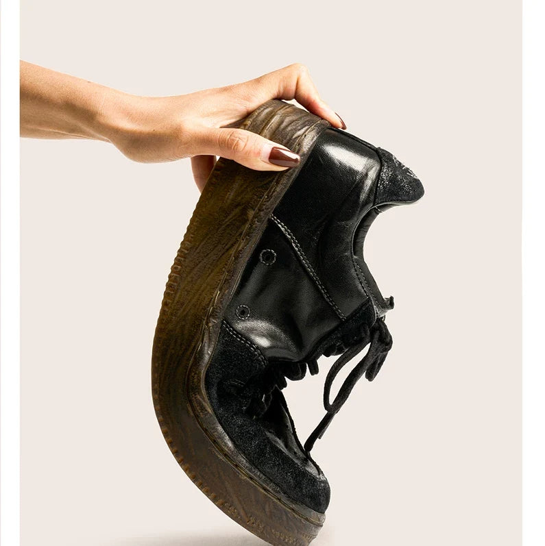 Vintage Leather Court Sneakers