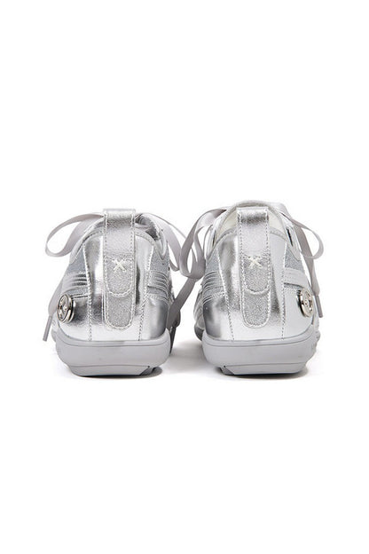 Silver German Trainer Sneakers