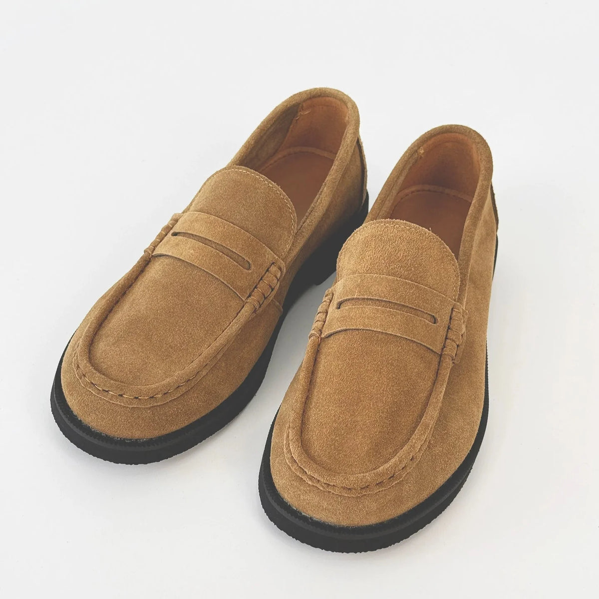 Suede Design Slip-On Coin Loffer