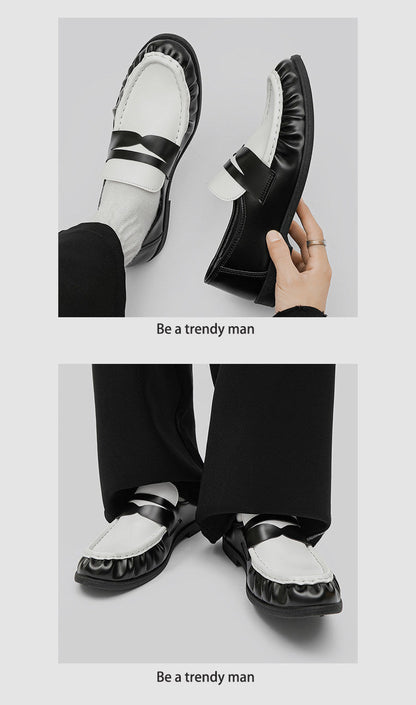 Ruffle Detail Strap Loafers